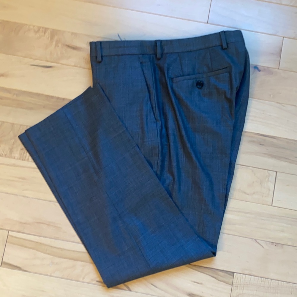 Express men’s dark gray wool suit pants